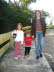 Heading out to the bus stop.