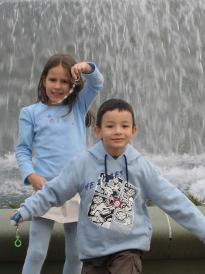 Surfing HKSAR - Lottie and Sean.