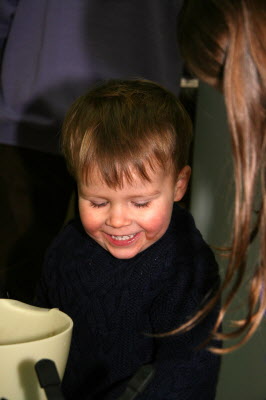 Making birthday cake with Mummy.