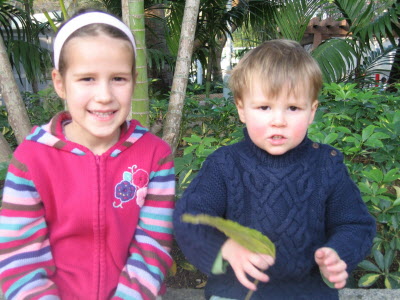Lottie and Conrad waiting for the bus back to Pokfulam.