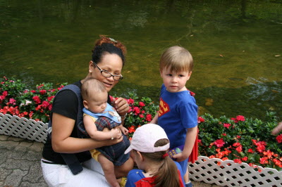 Pa, Baby Konrad, Lottie and Conrad.