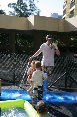 Paul and the water features.