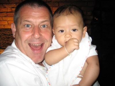 Max and baby Konrad.