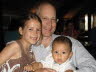 Lottie, Peter and baby Konrad.