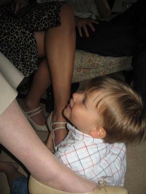 Conrad in love with Lucy's legs!