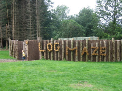 Log maze at RHS Harlowcarr gardens.