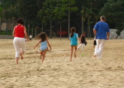 Beach games.