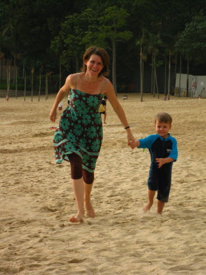Beach games.