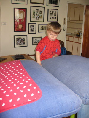 Making a house.