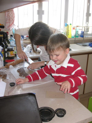 Gingerbread house templates.