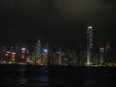 HK skyline 26 Dec 2008.