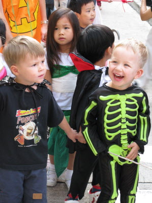 Conrad & Jono in the school Halloween Parade.