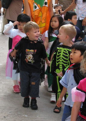 Conrad & Jono in the school Halloween Parade.