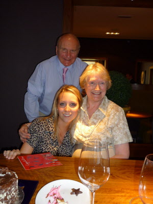 Grandpa Sam, Lucy and Grandma Norma.