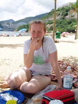 Roro at South Bay beach.