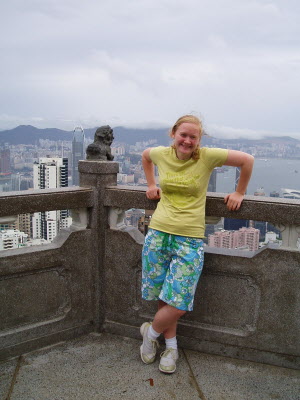 Roro at the peak.
