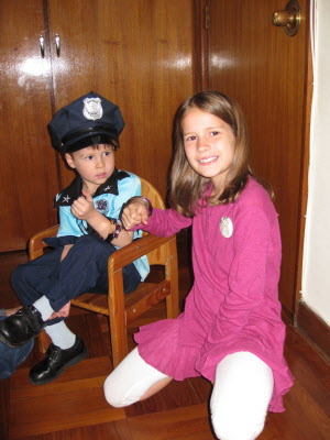 Conrad & his Police uniform.