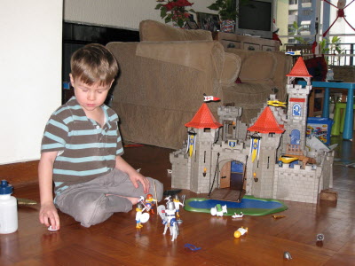 The finished castle.