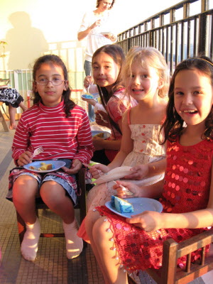 Archita, Evie, Charlotte and Anjali