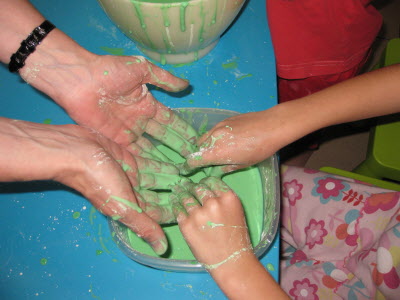 Green slime.