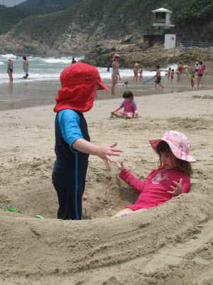 Bank holiday at the beach