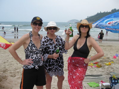 Bank holiday at the beach