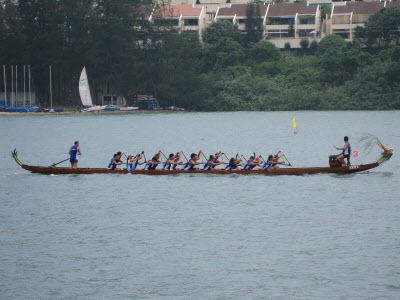 Dragon boat racing at DB.