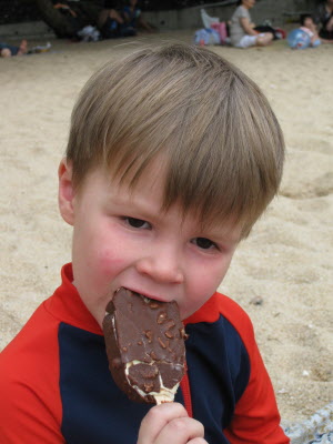Icecream at the St. Stephen's beach.