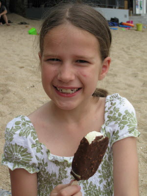 Icecream at the St. Stephen's beach.