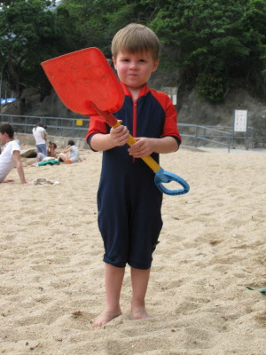 Conrad at St. Stephen's beach.