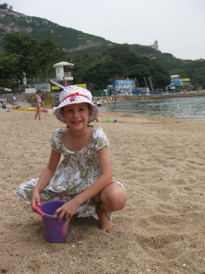 Lottie at St. Stephen's beach.