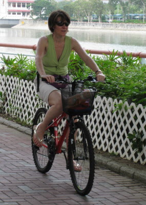 Cycling in Shatin.