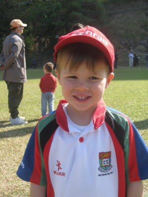 Conrad's first Rugby tournament.