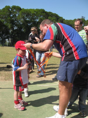 Conrad's first Rugby tournament.