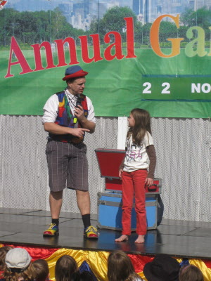 Lottie on stage.