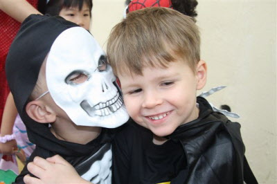 Halloween party at Conrad's school.