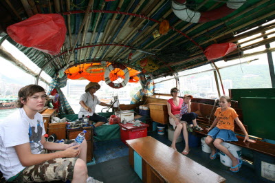 Junk trip around Aberdeen harbour.