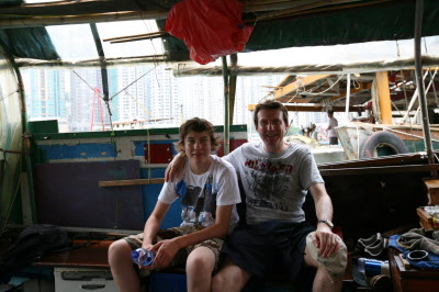 Junk trip around Aberdeen harbour.