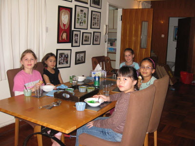 Sleep over supper.
