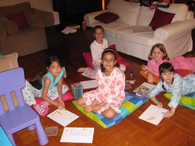 Girls sleep-over.