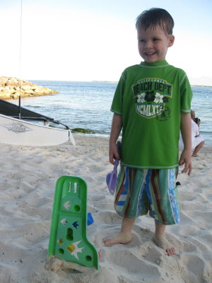 Conrad on teh beach.