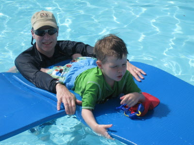 Fun in the pool.