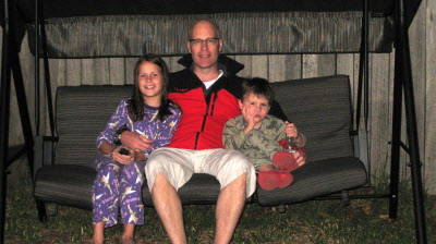 Peter and the kids.