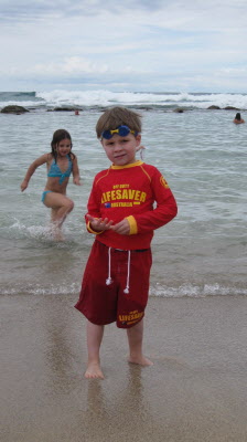 At Bronte beach.