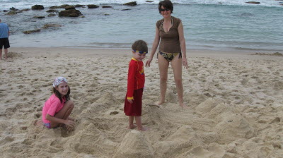 At Bronte beach.
