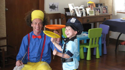 Conrad's birthday party.