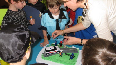 Conrad's birthday party.