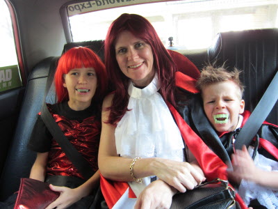 Off with Mummy to a HSBC Insurance Halloween event.