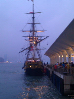 Bounty docking in Central.