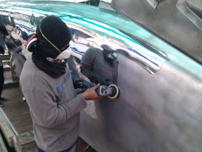 Modern day Riva being finished at the AMC.